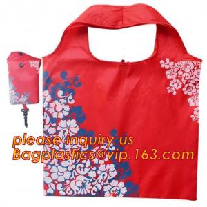 Buy cheap China Factory Custom Grocery Use Polyester T-Shirt Reusable Folding Shopping Bag With Pocket,recyclable PP non woven fol product