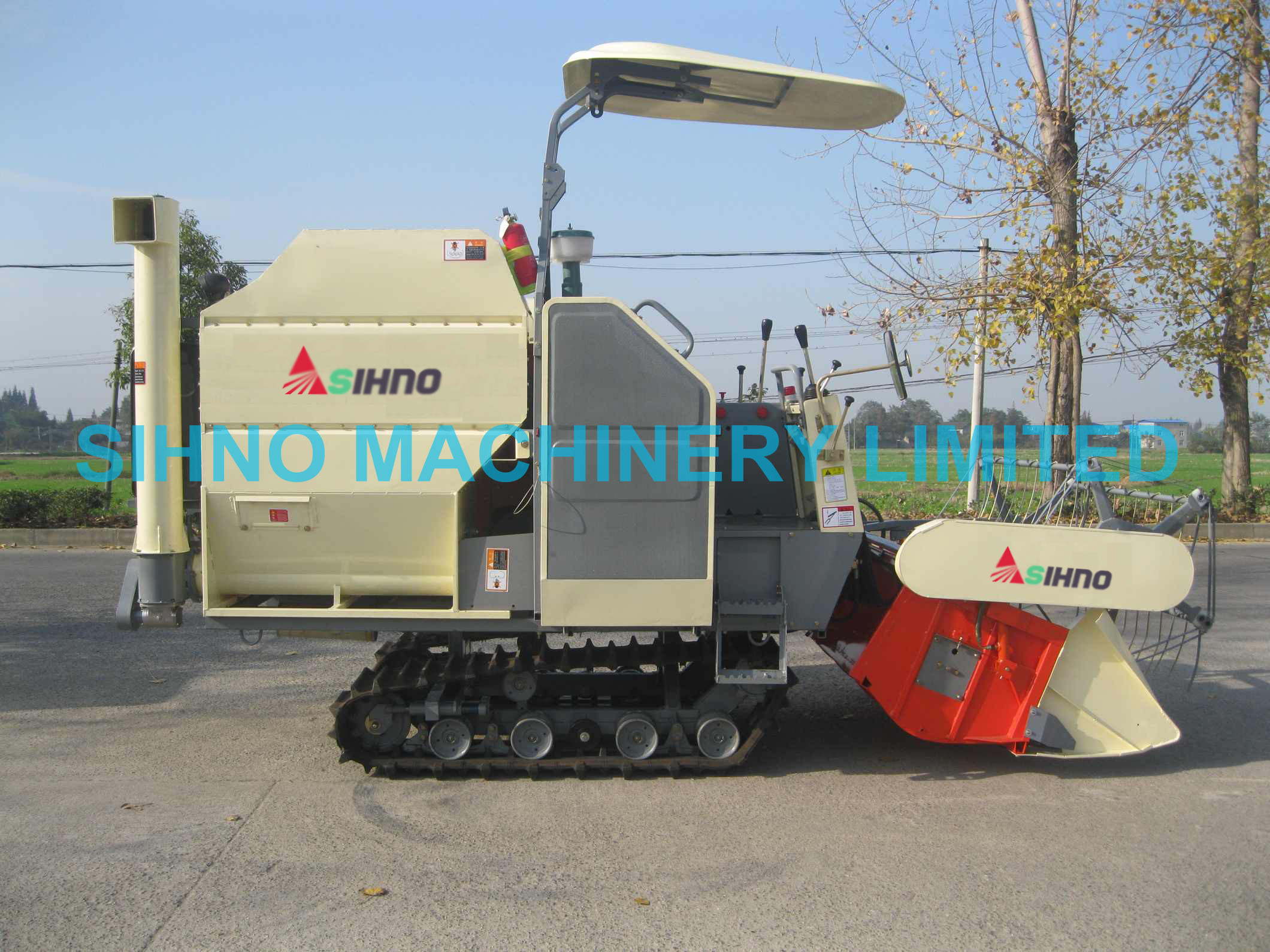Buy cheap SIHNO 4LZ-2.2Z Full Feed Rice Wheat Combine Harvester product