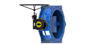 China AWWA C504 Double Flanged Eccentric Butterfly Valve SS316 Coated Disc on sale
