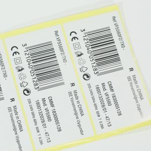 China Self Adhesive Barcode Label Sticker A4 Size Paper Custom Printing on sale
