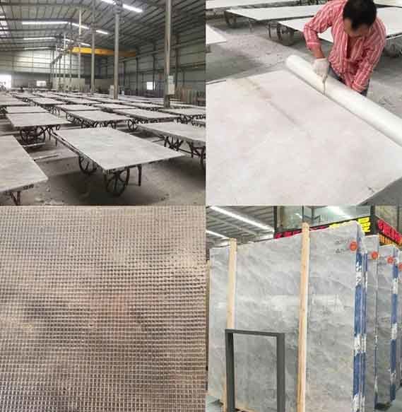 Buy cheap Different width and very flexible fiberglass net used for granite product