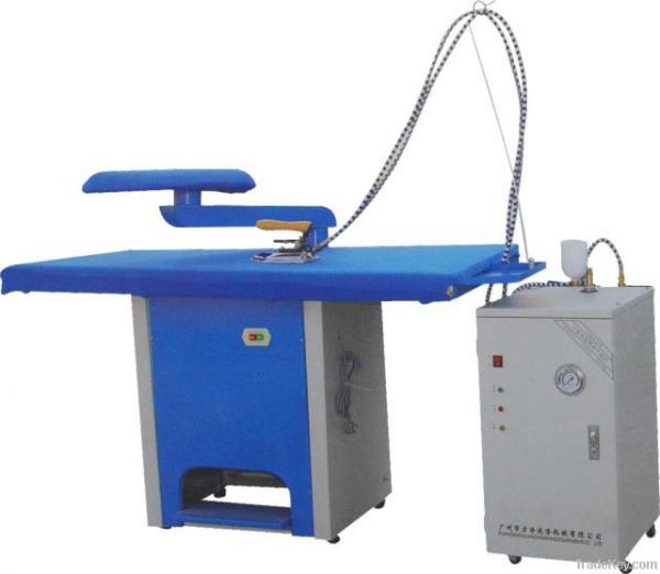 Quality Electric Garment Ironing Table With Steam Generator Hotel Laundry Machines for sale