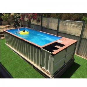 Buy cheap 20ft 40ft Outdoor Above Ground Mobile Prefab Shipping Container Swimming Pool product