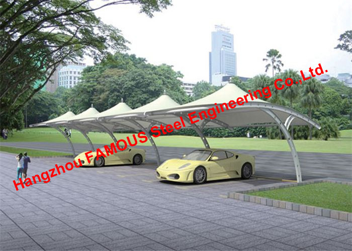 Buy cheap Custom Tension Fabric Structural Carport Menbrane for Stadium / Airport product