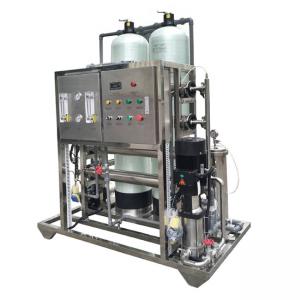 China Stainless Steel Ro Water Plant 1000 Lph , Industrial Ro Water Purifier With FRP Tank on sale