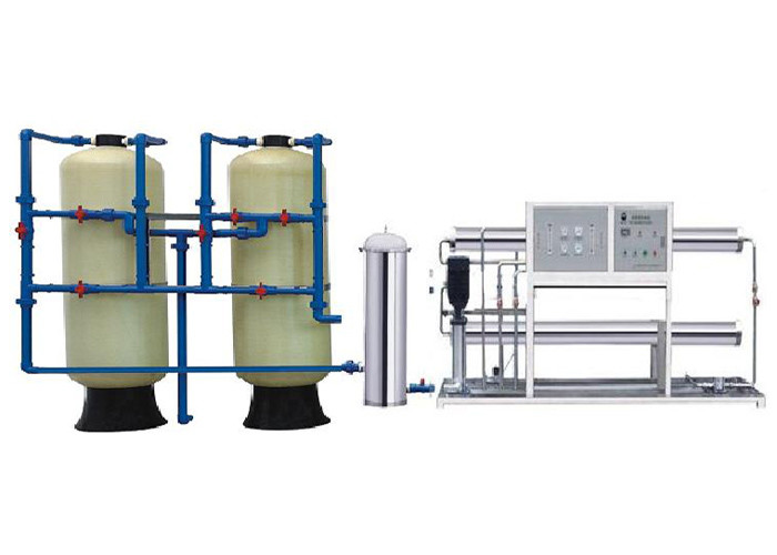 China 5000LPH RO Water Treatment Equipment , 2 Stage RO Water Purifier With FRP Tanks on sale