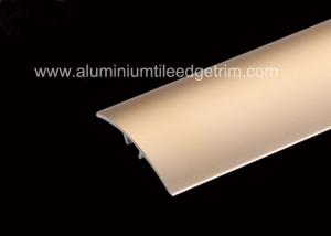 Brass Aluminium Floor Trims , Laminate Door Strip Bar With Satin Surface