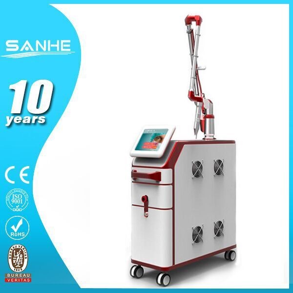 China Q-switch nd yag laser for yellow, red, brown tattoo ,lip color removal on sale