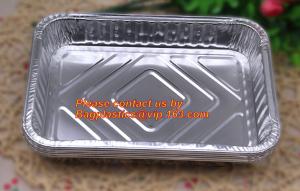 Buy cheap extra-large disposable rectangle aluminium foil deli tray food foil container for takeaway food foil containers with lid product