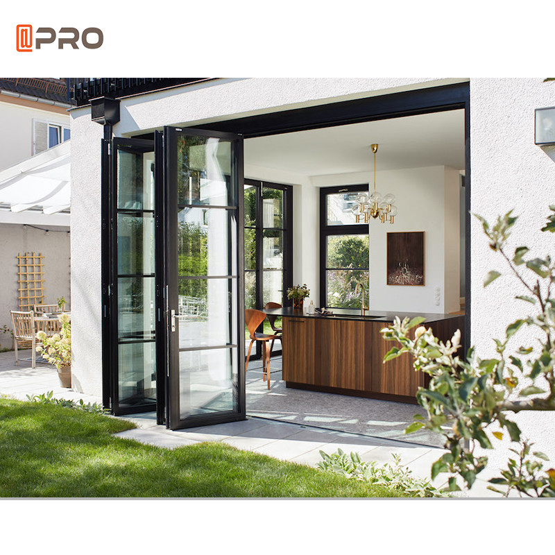 Buy cheap Sound Insulation Steel Bifold Aluminium Doors For Residential product