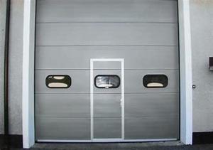Buy cheap Automatic Sectional Industrial Garage Door 0.75KW With Pedestrian High Speed product
