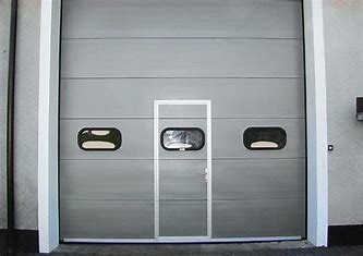 Buy cheap Automatic Sectional Industrial Garage Door 0.75KW With Pedestrian High Speed from wholesalers