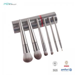 Buy cheap Custom Logo Vegan 6pcs Makeup Brush Gift Set With Cosmetic Holder product