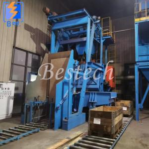 Buy cheap Automatic Loading and Unloading Crawler Belt Shot Blasting Machine product