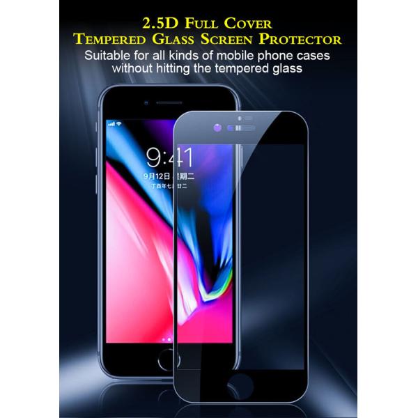 SGS Black iPhone SE Tempered Glass Screen Protector