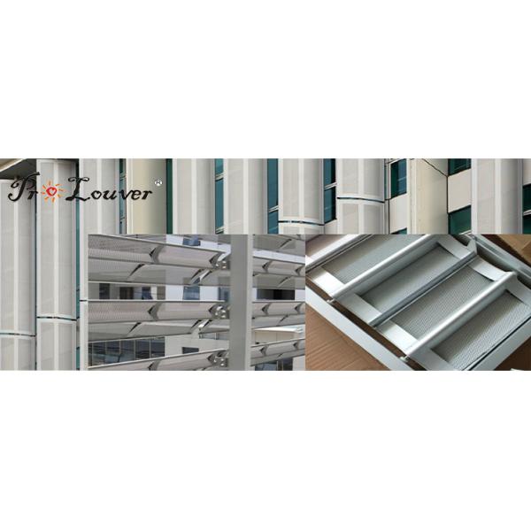 HOT SALE ! Aerowing Louver Blades, Aluminum Perforated Louver Facade