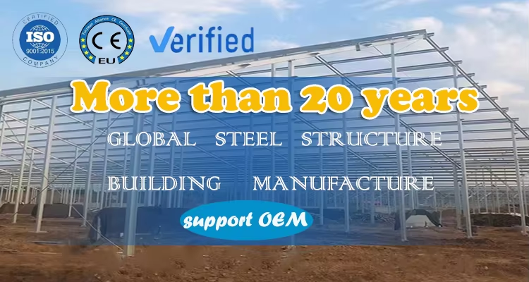 1000 Square Meter Prefabricated Ready Made Steel Structure Warehouse Building for Food Factory
