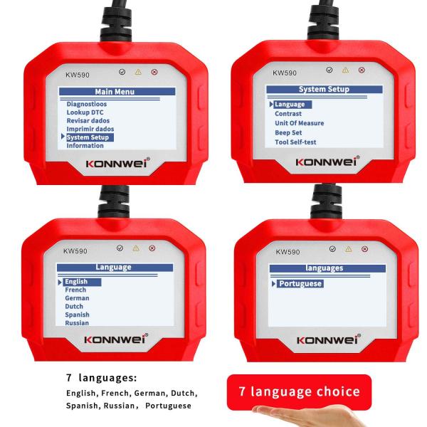 0.77W OBD2 Automative Diagnostic Tool KONNWEI KW590