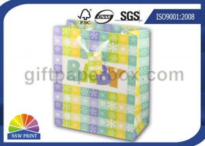 Buy cheap High Grade Paper Gift Wrapping Bags for Baby Showers Packaging with Ribbon Handle product