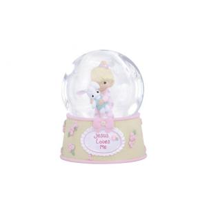 China Resin Angel Deer Led Water Globe Snow Globe With Music Christmas Decoration on sale