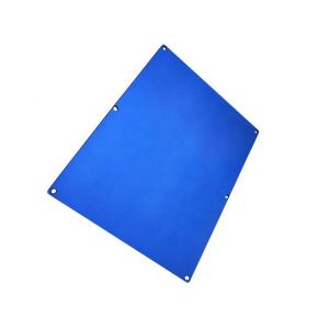 Buy cheap OEM Automotive Stamping Parts , Laser Cutting Aluminium Plate Blue Anodizing product