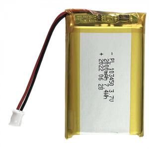 China 3.7V 2000mAh Rechargeable Lithium Polymer Battery 103450 for Electric Breast Pump on sale