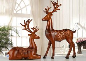 Buy cheap Christmas Reindeer Resin Arts And Crafts Home / Hotel Decoration Use product