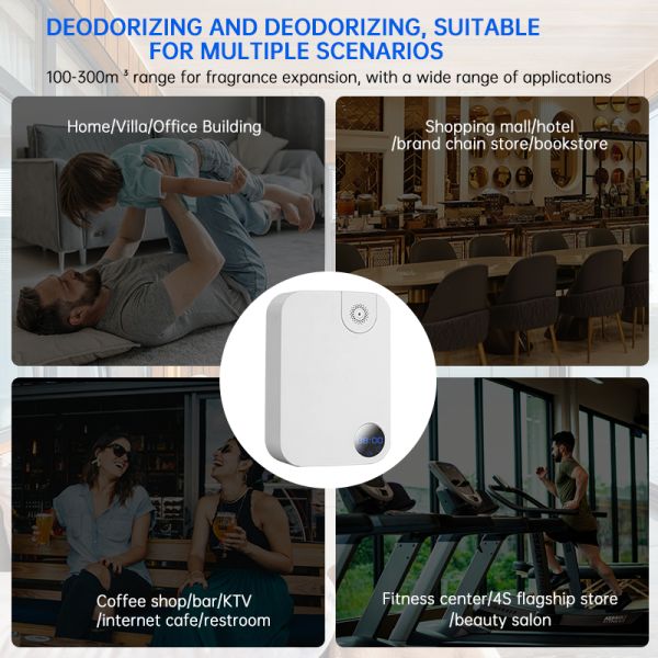 Commercial portable aroma diffuser close-up details