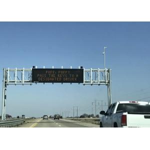 Galvanized Steel Road Sign Posts Overhead Sign Structures
