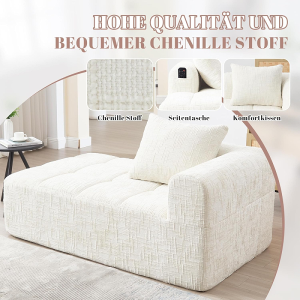 Modern Single Seater Upholstered Modular Sectional Sofa Cushion Chaise Longue Sofa Could Couch Compressed Sofa for Living Room