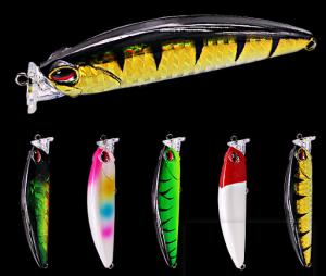 China 5 Colors 8.5CM/9G Perch,Catfish Plastic Hard Bait Casting Trolling Popper Fishing Lure on sale
