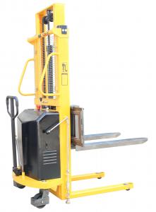 Buy cheap 2.4 meters lifting 1000Kg Loading Sem Pallet Stacker , electric forklift product