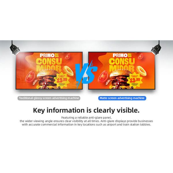 Android Media Player Electric Advertising Board Indoor Wall Mounted 65 Inch 4K UHD Commercial LCD Display