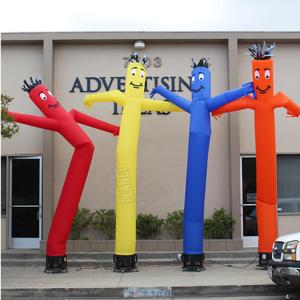 Custom Logo Advertising Inflatable Sky Dancer Balloons Wacky Waving Man