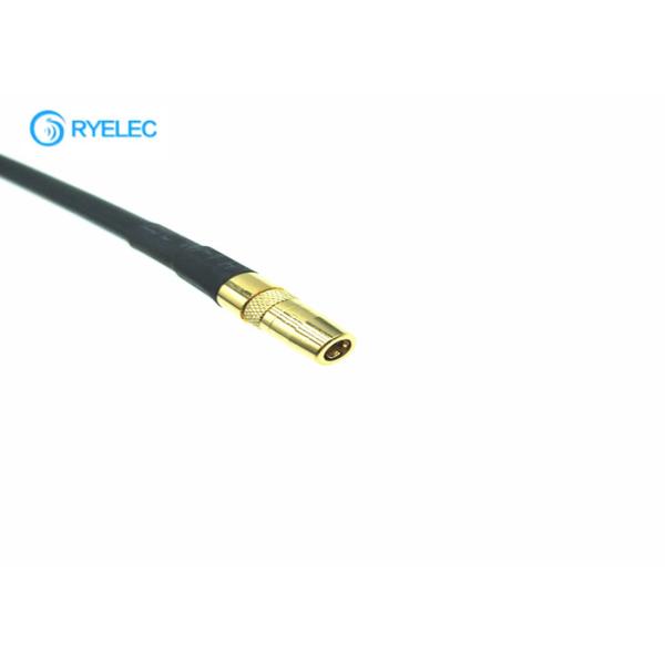 M10x0.75 Connector RF Cable Assemblies Female To Straight Golden Plated Smb Female Pigtail Coaxial Cable