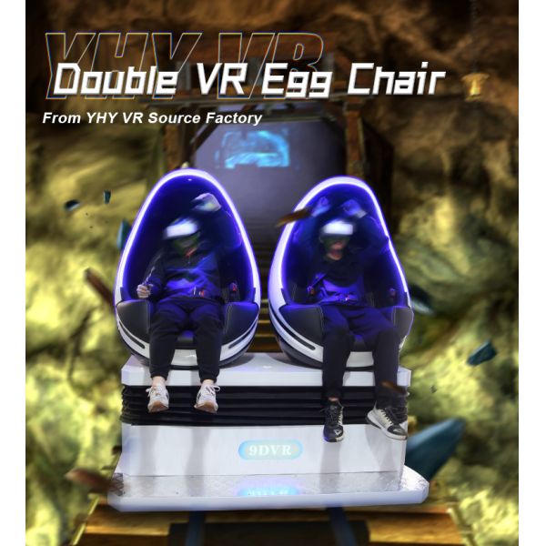 9d Vr Egg Chair 2 Seats Cinema Virtual Reality Games Theme Park Rides Wholesale from China