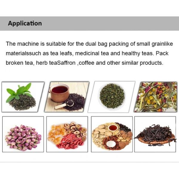 Ultrasonic Tea Packing Machine Automatic Triangle Inner / Outer Tea Bag Sealer 4