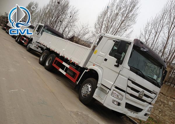 6x4 30t Hyva Front Lift Sinotruk Howo Cargo Truck / Lorry Truck Zz1257s4341w