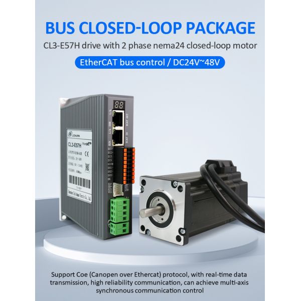 Lichuan DC Closed Loop Stepper Motor Drivers Kit 4.8N.m 2 Phase Nema24 DC24V~48V 5.8A 1000PPR