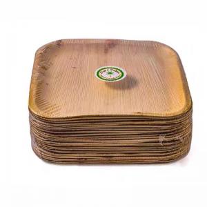 Buy cheap Biodegradable Disposable 10 Inch Square Areca Palm Leaf Plates For Corporate Events product
