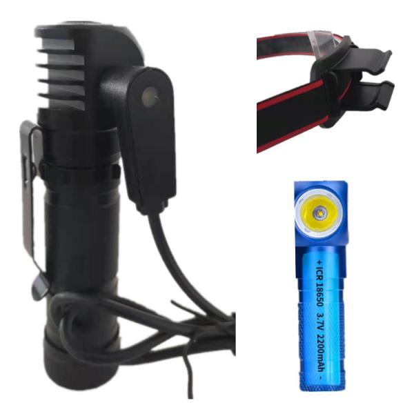 2 In 1 Versatile Waterproof Headlamp Rechargeable By USB Magnetic Cable