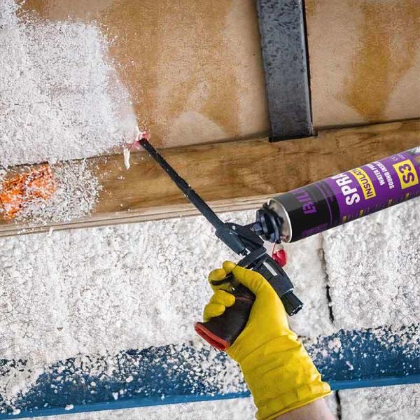 Fire Retardant Construction Spray Pu Foam Mold Resistant Seamless Coverage
