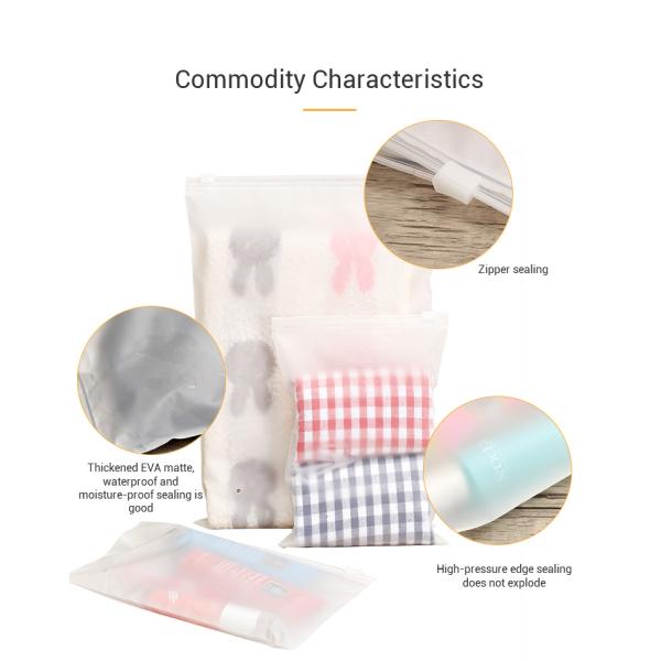 PVC/EVA/PP Custom Plastic Bag Biodegradable PVC Plastic Zip Bags For Travel