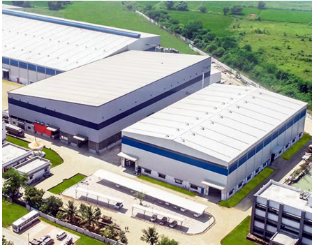 Weathering Steel Heavy Duty Storage Steel Structure Warehouse with Recyclable Materials