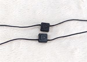 China Custom Brand Logo Nylon Hang Seal Plastic String Tag For Clothing / Shoes on sale