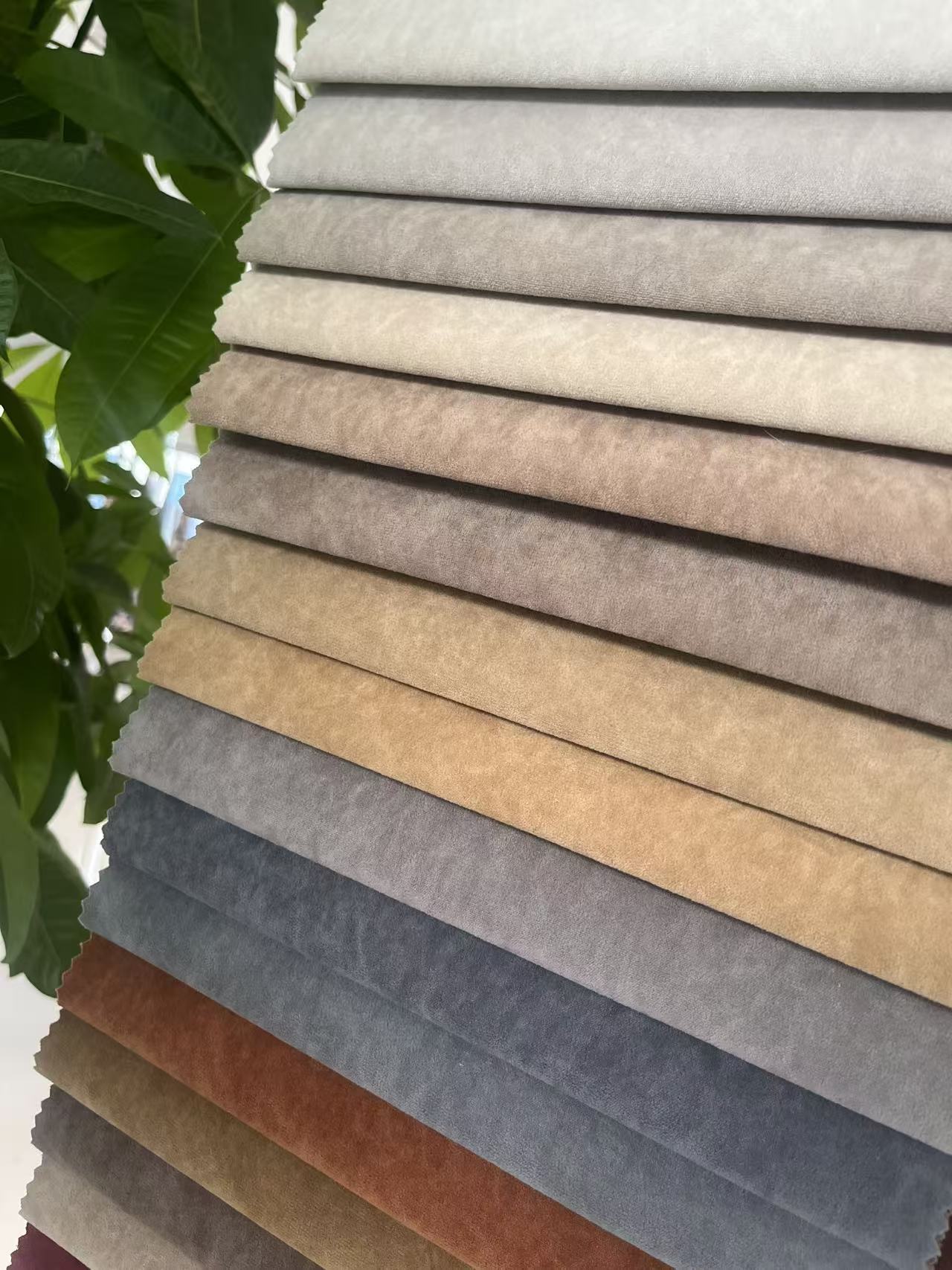 100%Polyester Knitted Velvet Fabric For Sofa