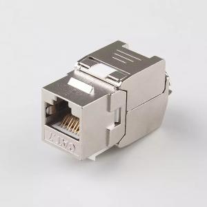 Buy cheap RJ45 Cat7 Keystone Jack Module With Shielded Toolless 8p8c Zinc Alloy 26AWG Cable product