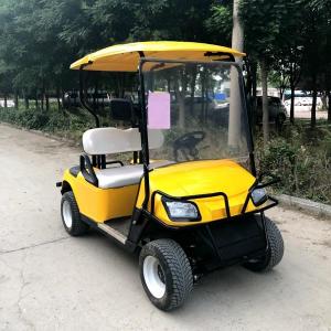 China Yellow Color 60V 2 Seater mini Golf Cart EUV Electric Utility Vehicles on sale