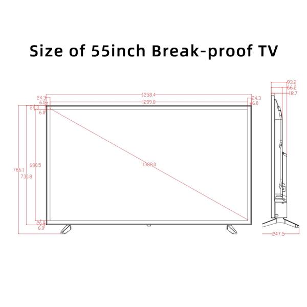 178° Angle Break-proof TV Peace of Mind with Every Purchase 24/7 Support On-Service Options Frame sizes Bottom*26.5mm