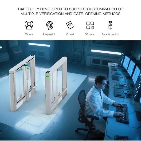 650mm Lane Width Swing Security Automatic Turnstile Gate For PWD Access
